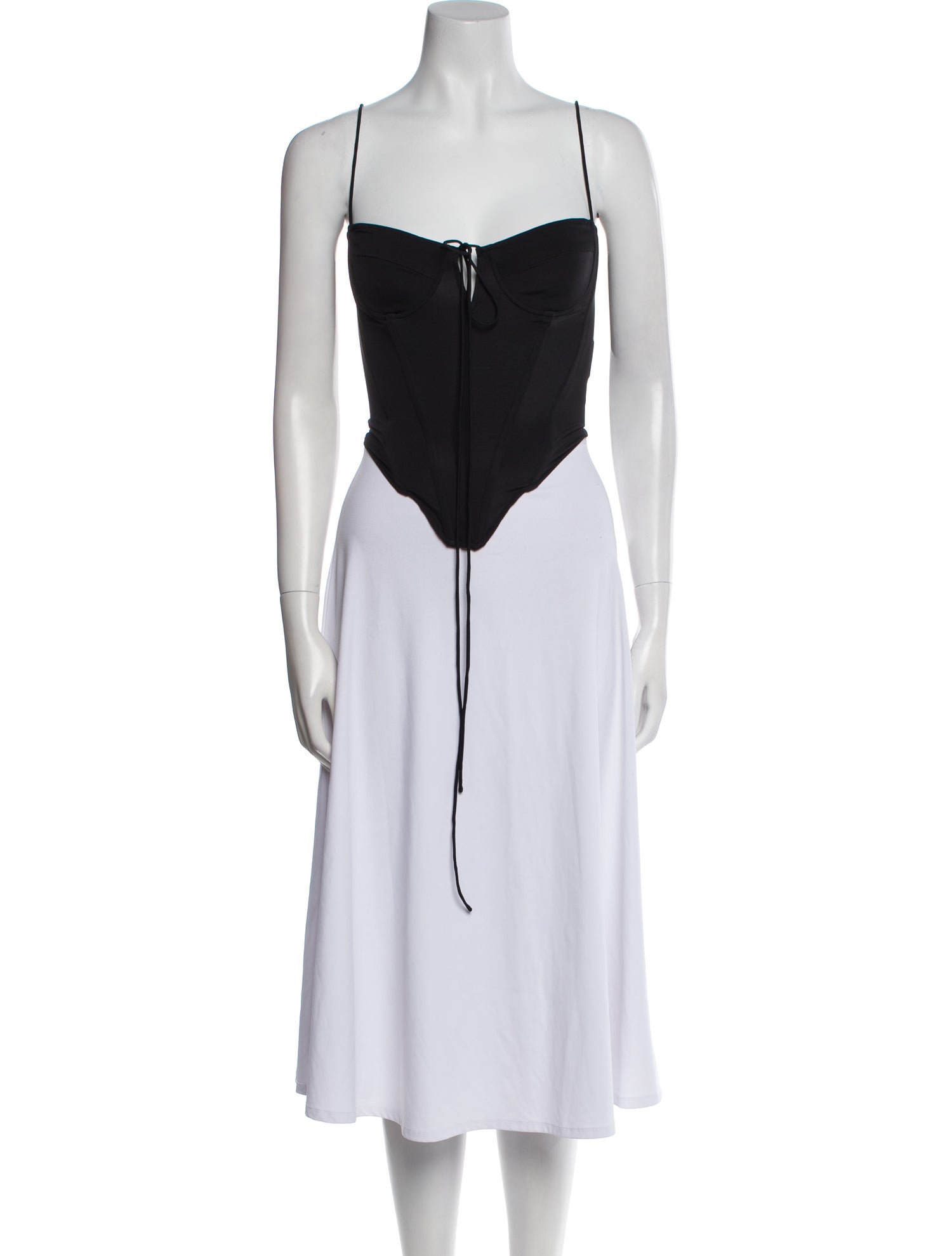 Miaou Square Neckline Sleeveless Crop Top