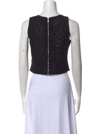 Miaou Square Neckline Sleeveless Crop Top