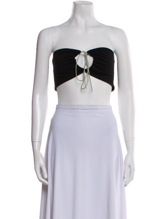 Miaou Strapless Crop Top