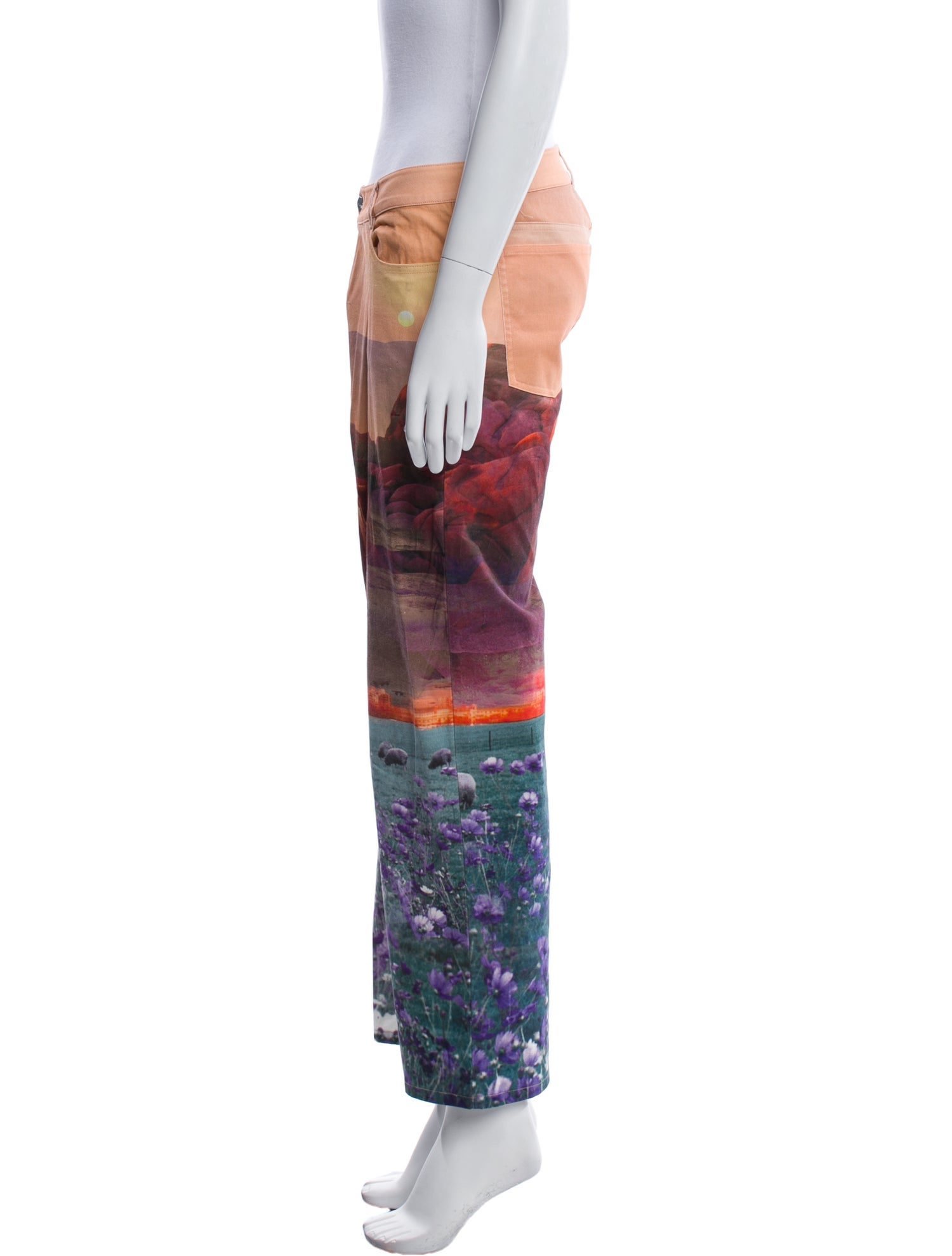 Miaou Printed Wide Leg Pants