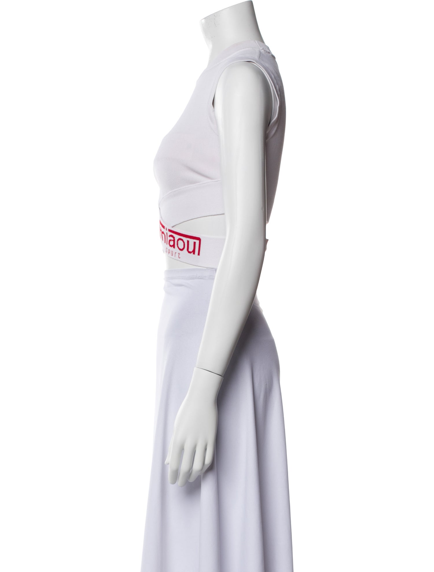 Miaou Crew Neck Sleeveless Crop Top