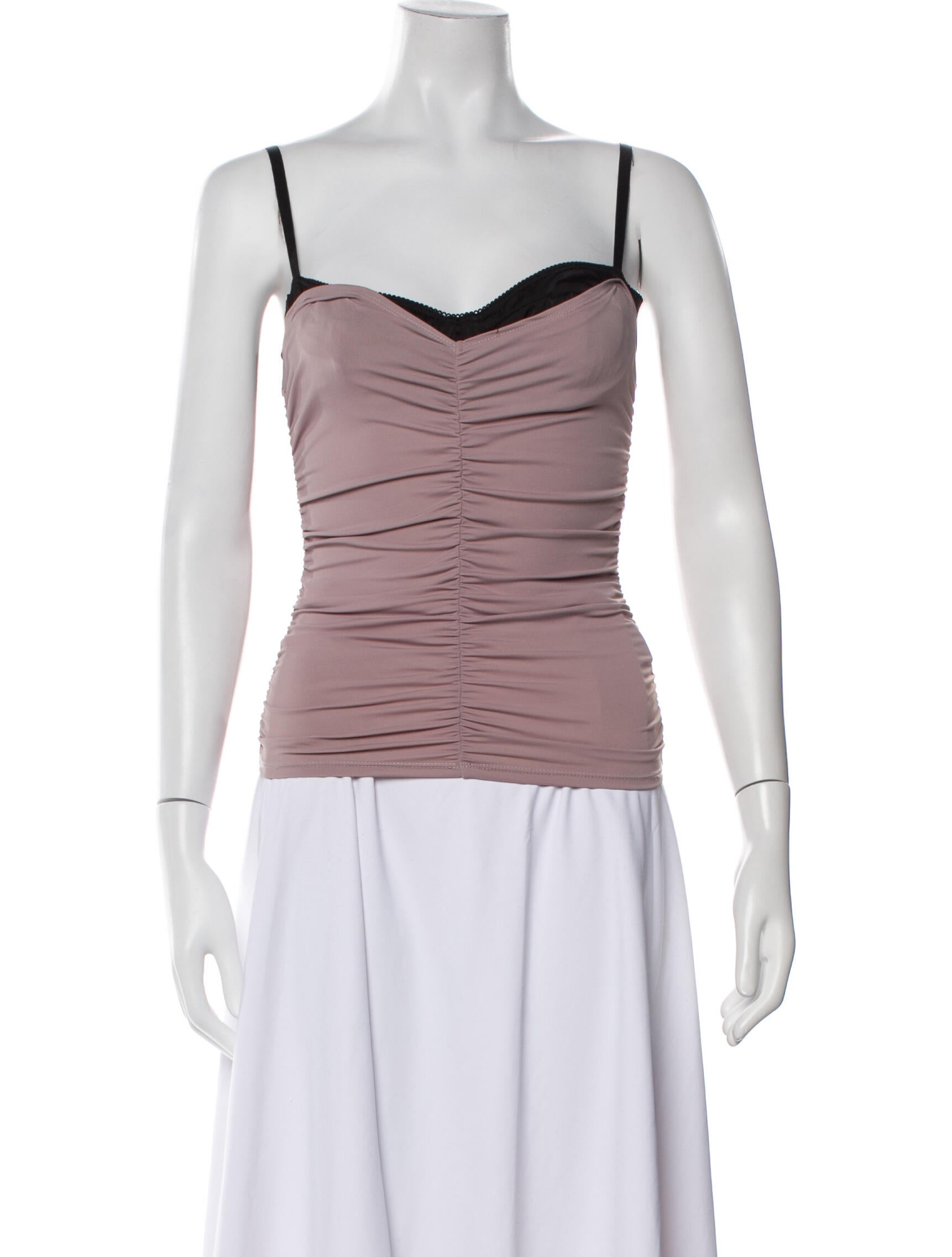 Miaou Square Neckline Sleeveless Top