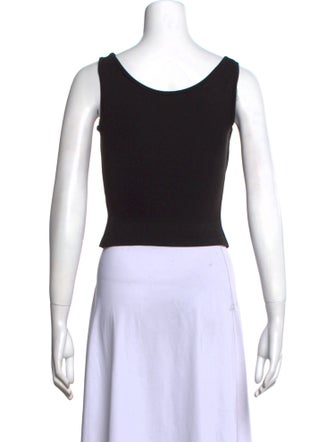 Miaou Square Neckline Sleeveless Crop Top