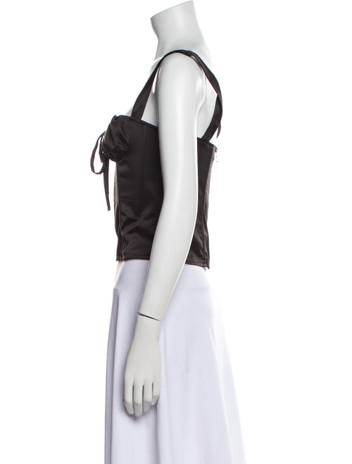 Miaou Square Neckline Sleeveless Crop Top