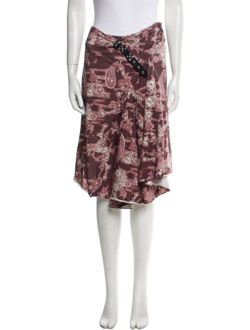 Miaou Floral Print Knee-Length Skirt