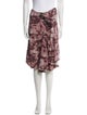 Miaou Floral Print Knee-Length Skirt