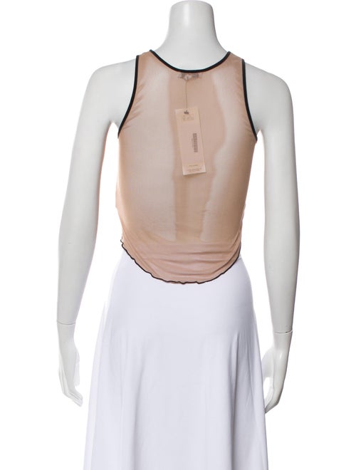 Miaou Graphic Print Crew Neck Crop Top