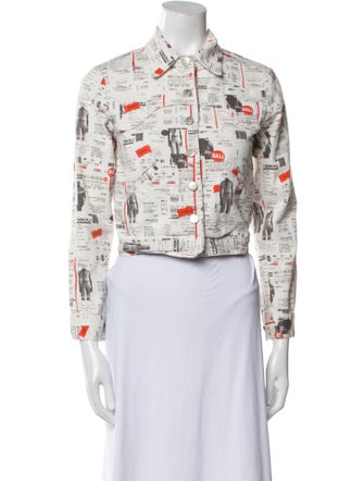 Miaou Printed Denim Jacket