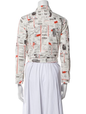 Miaou Printed Denim Jacket