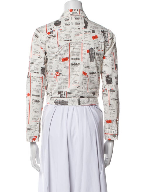 Miaou Printed Denim Jacket