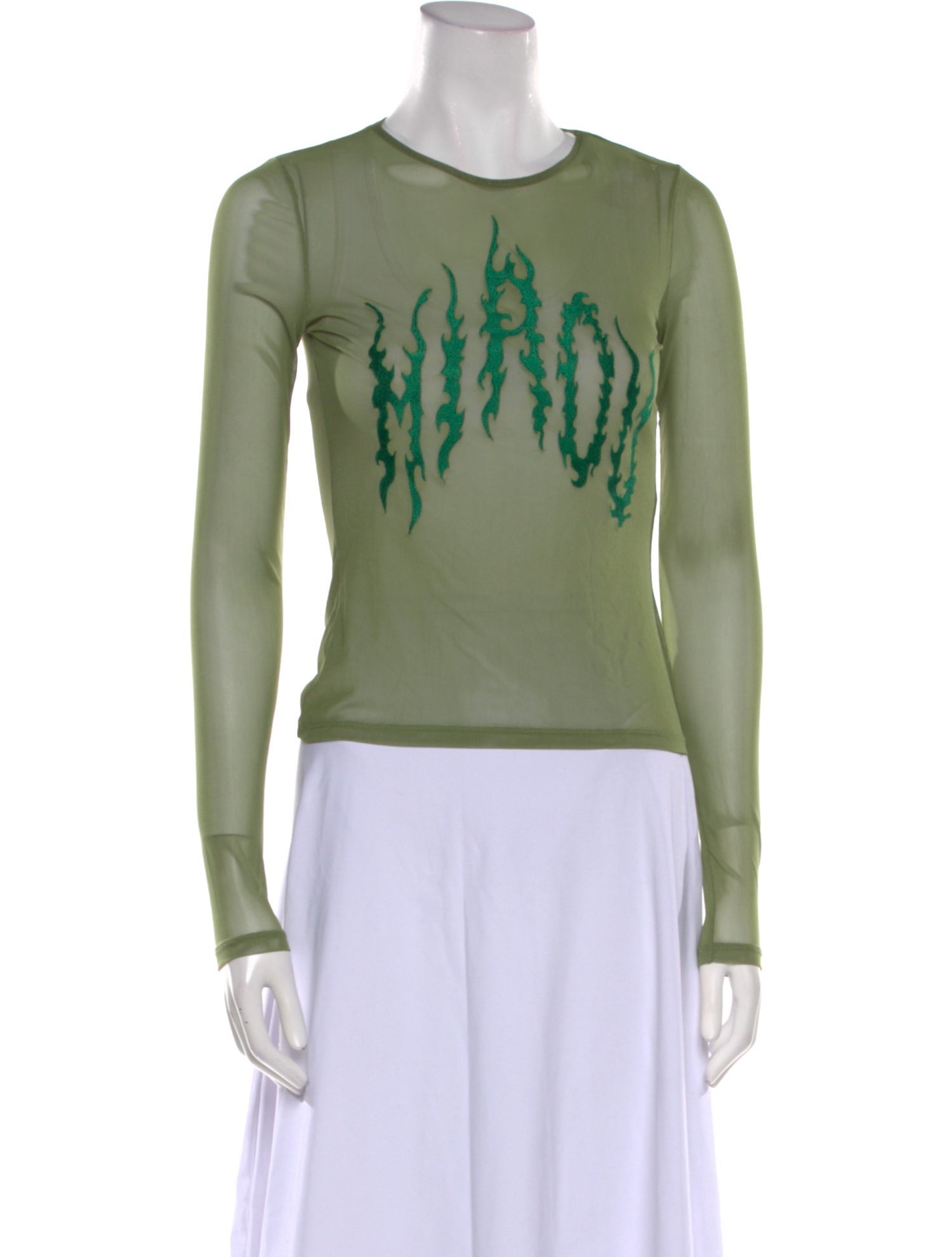 Miaou Graphic Print Crew Neck Top w/ Tags