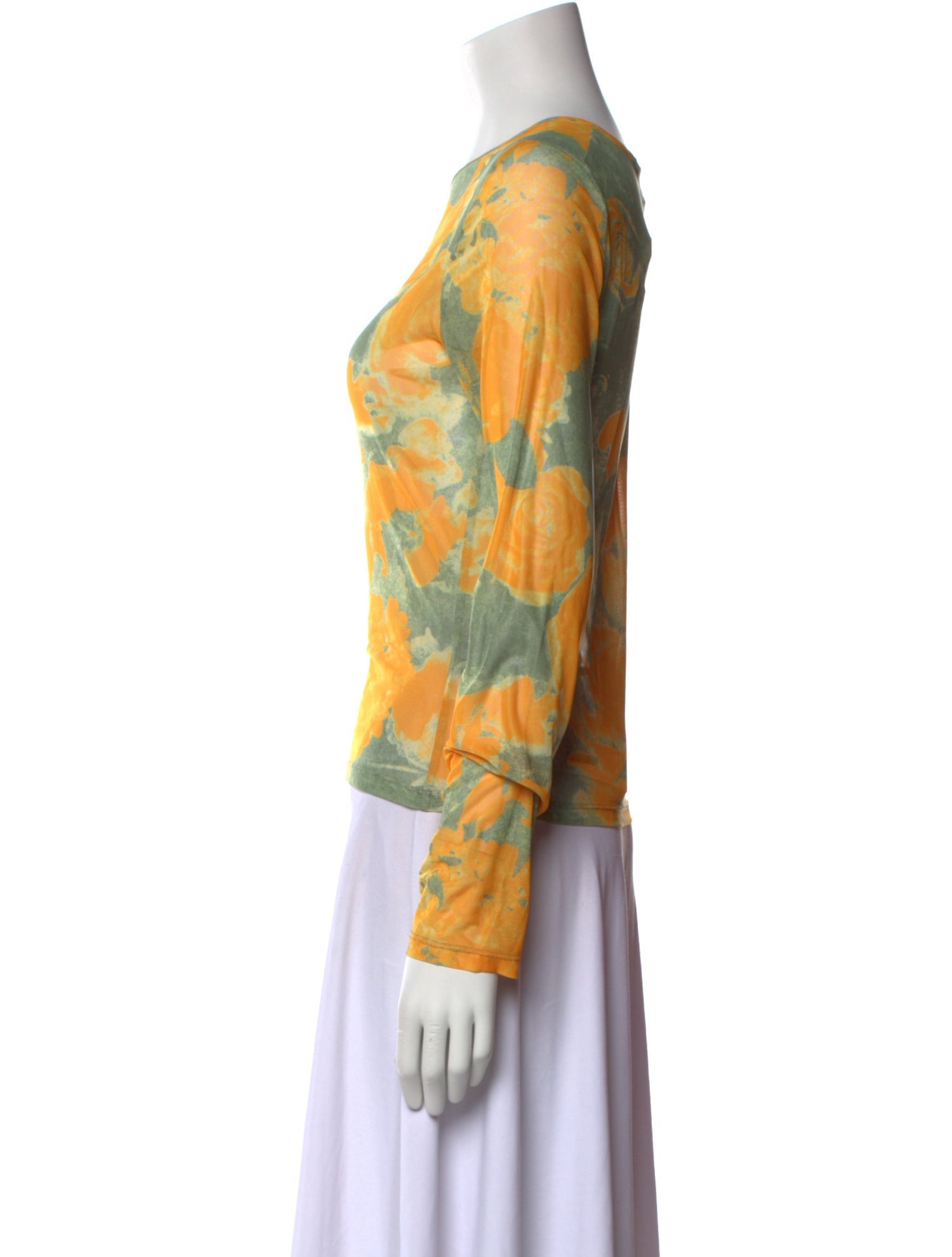 Miaou Floral Print Crew Neck Sweatshirt