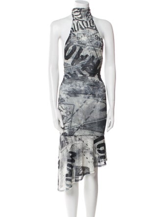 Miaou Graphic Print Mini Dress