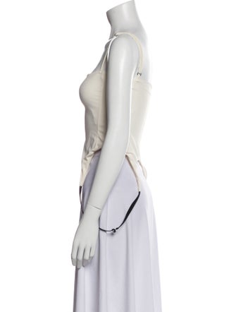 Miaou Square Neckline Sleeveless Crop Top