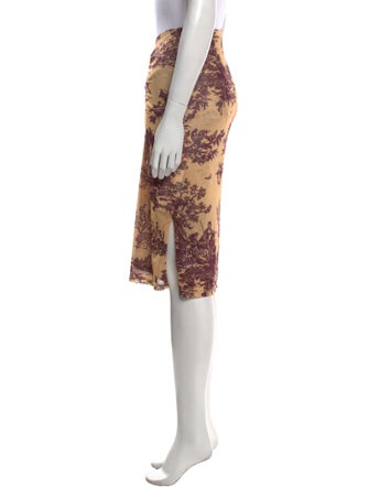 Miaou Printed Knee-Length Skirt