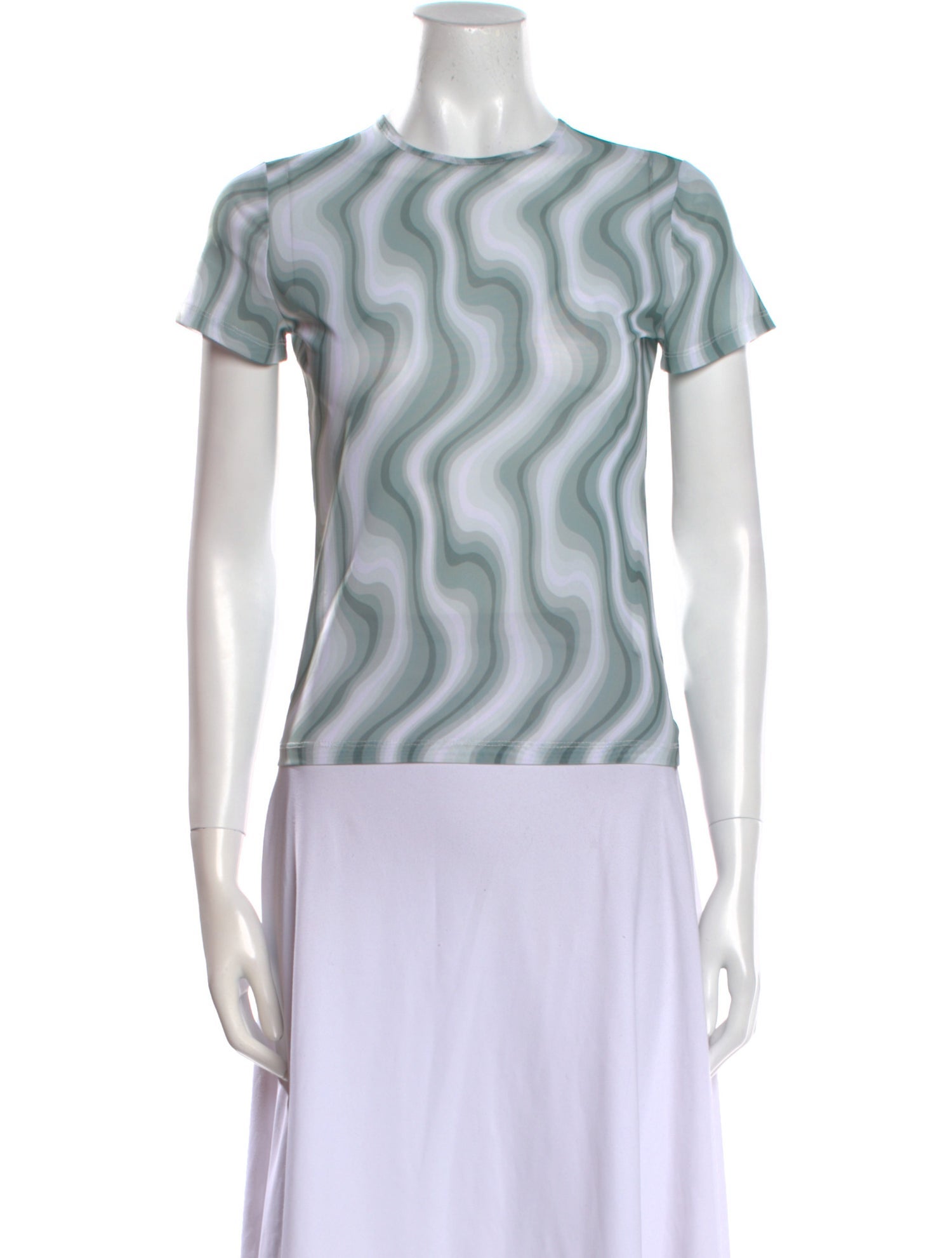 Miaou Striped Crew Neck T-Shirt