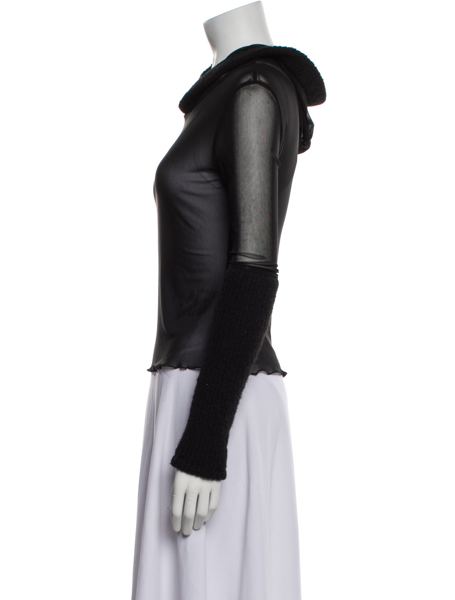 Miaou Cowl Neck Long Sleeve Top