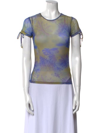 Miaou Tie-Dye Print Crew Neck T-Shirt