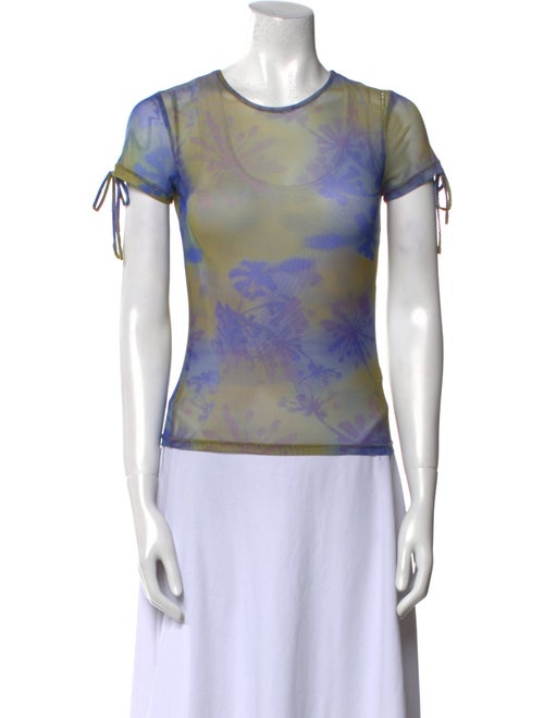 Miaou Tie-Dye Print Crew Neck T-Shirt