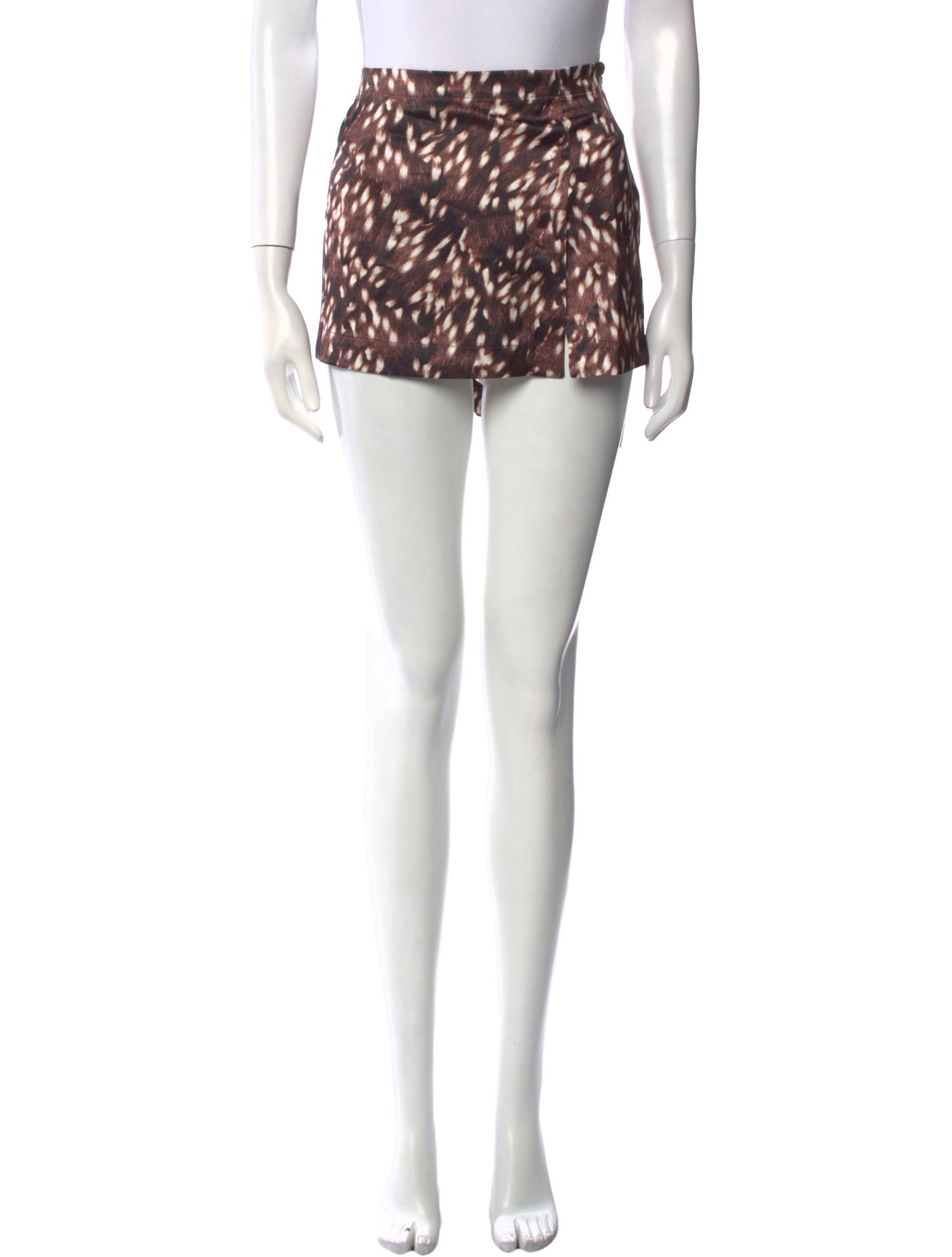 Miaou Printed Mini Skirt