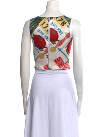 Miaou Printed Cowl Neck Top