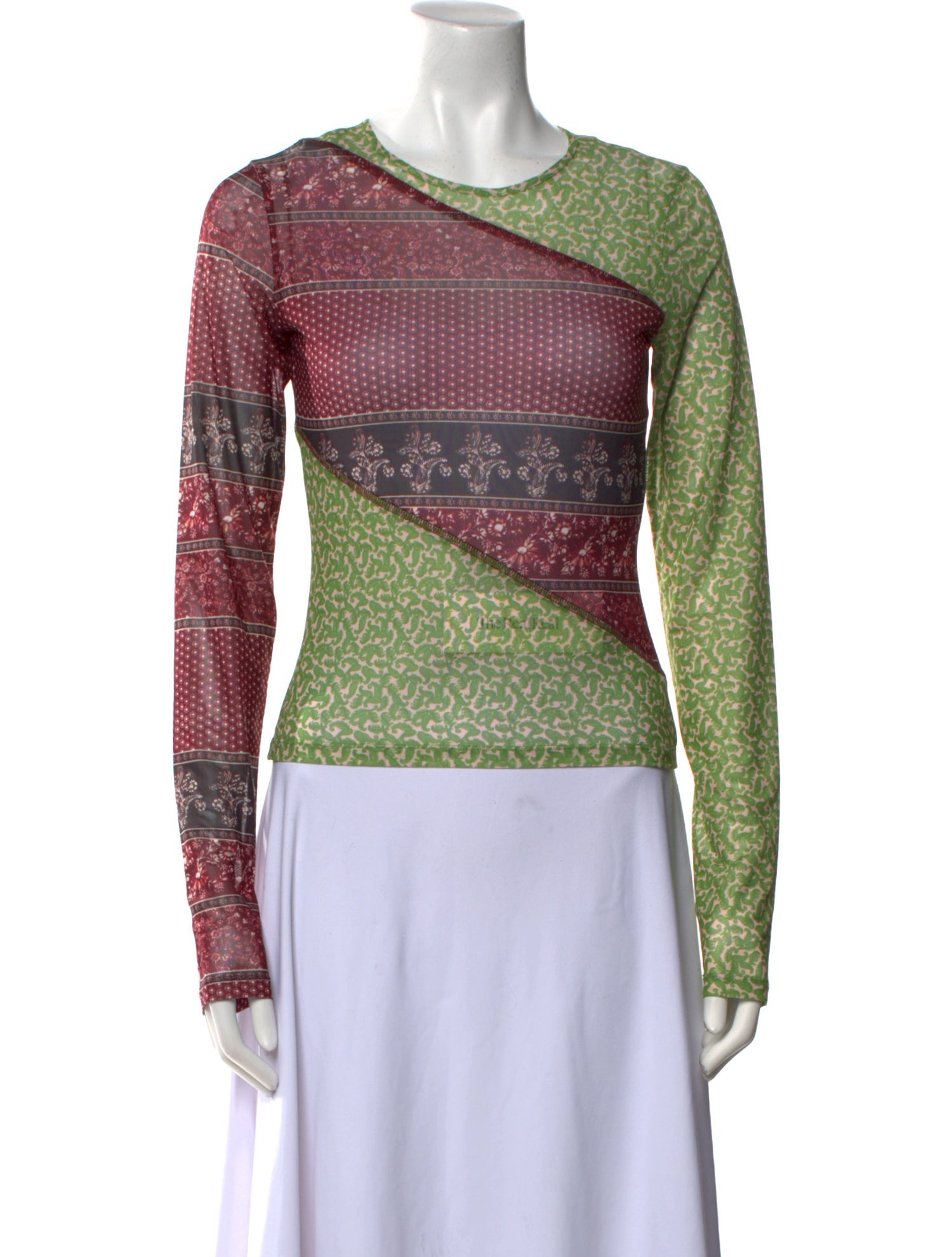 Miaou Printed Cowl Neck Sweatshirt