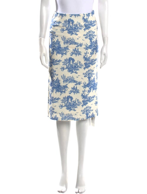 Miaou Floral Print Midi Length Skirt