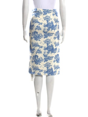 Miaou Floral Print Midi Length Skirt