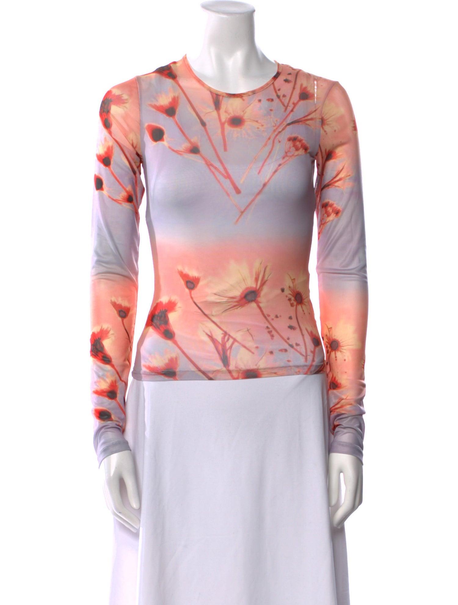 Miaou Printed Crew Neck Sweatshirt