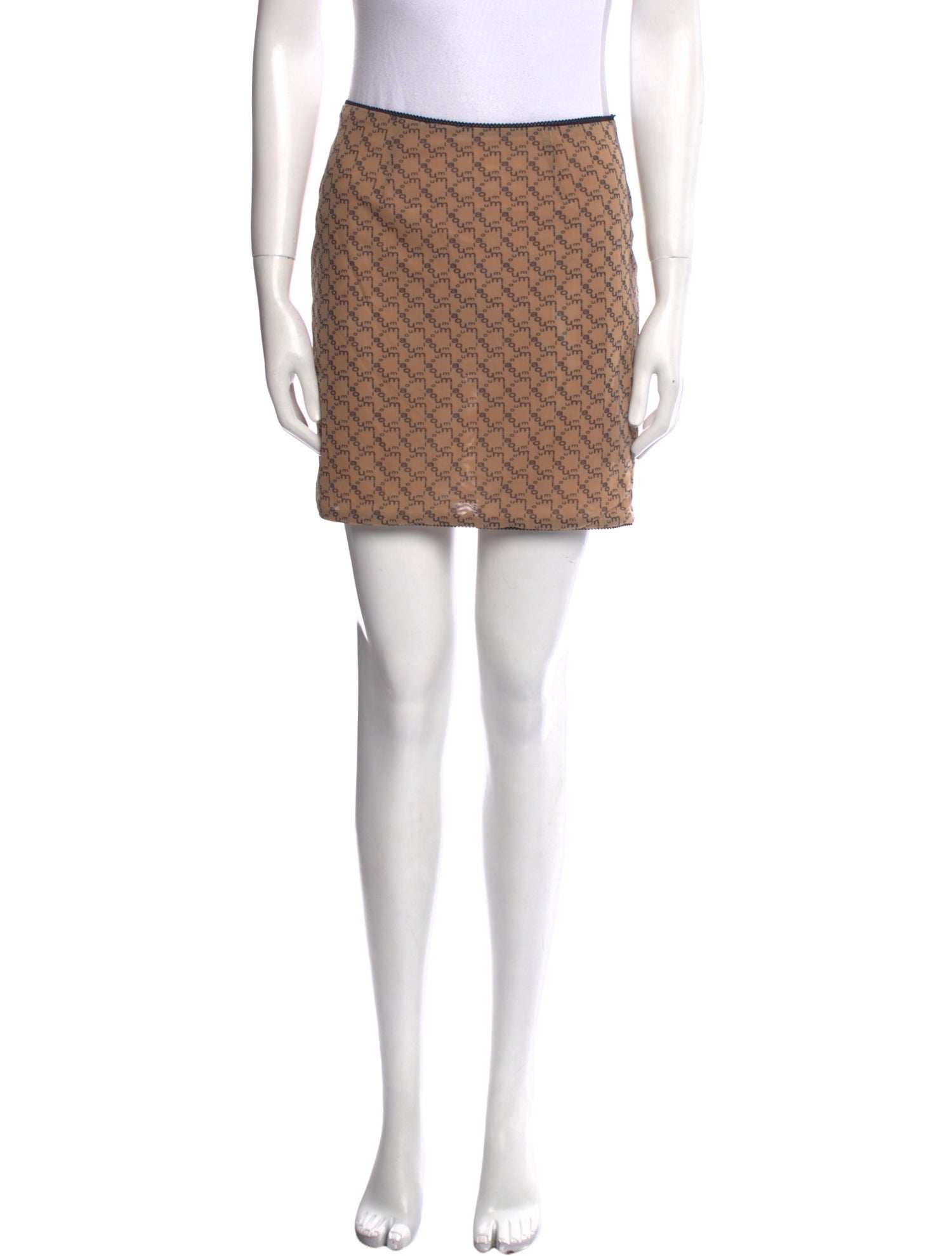 Miaou Printed Mini Skirt