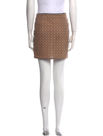 Miaou Printed Mini Skirt