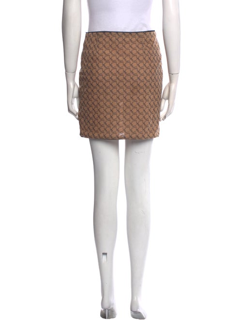 Miaou Printed Mini Skirt