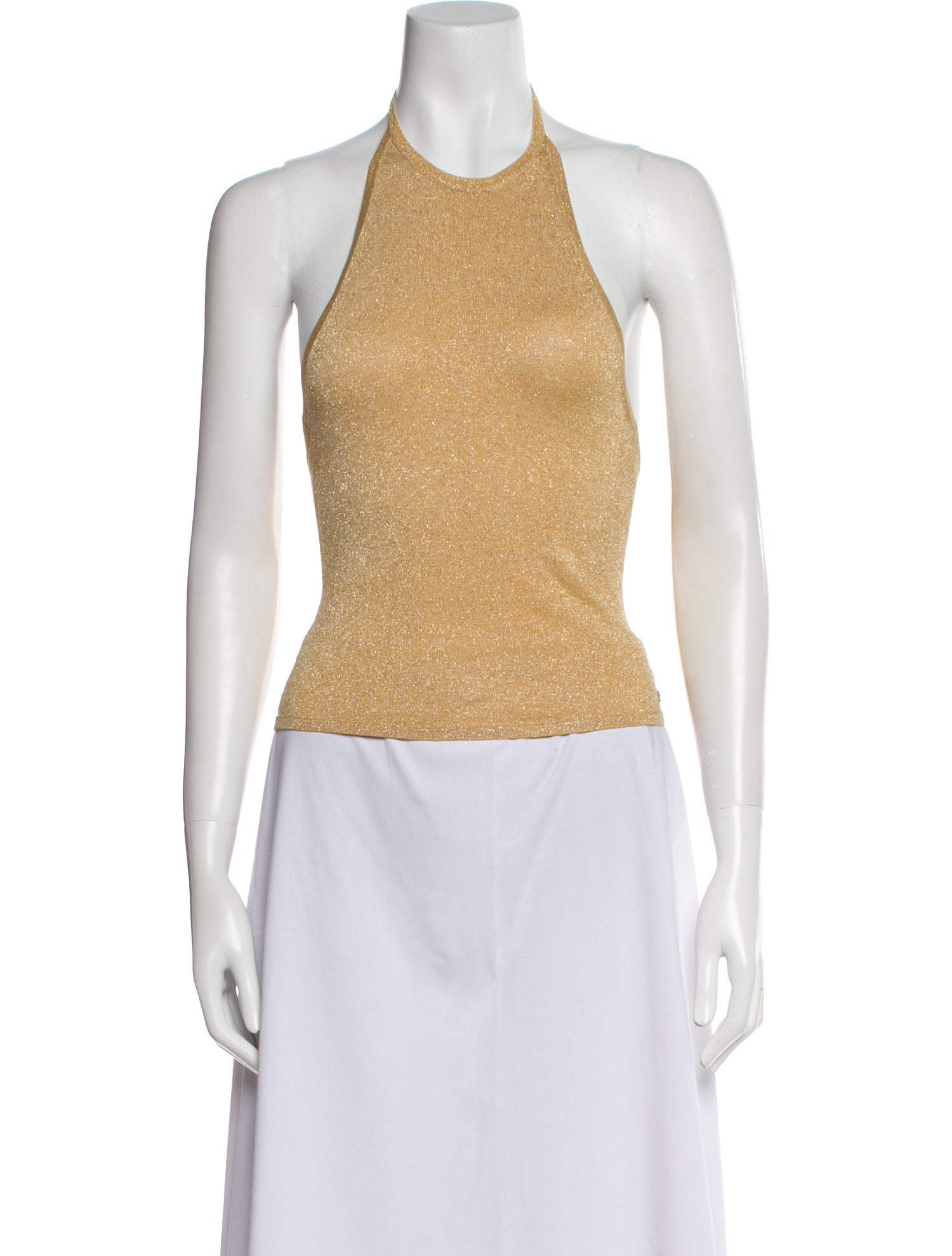 Miaou Halterneck Sleeveless Crop Top