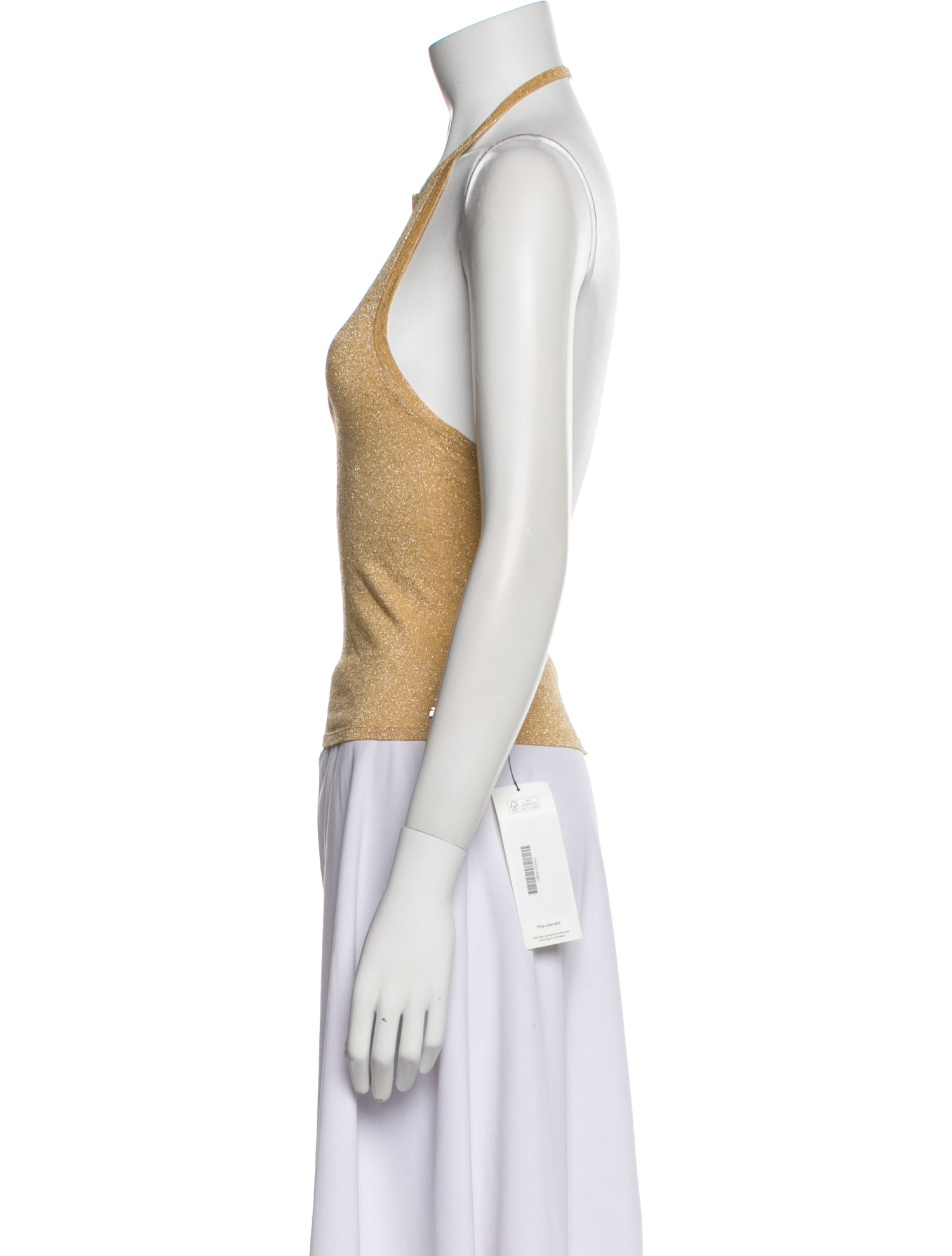 Miaou Halterneck Sleeveless Crop Top