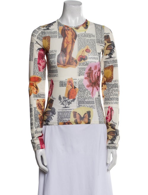 Miaou Printed Crew Neck Top