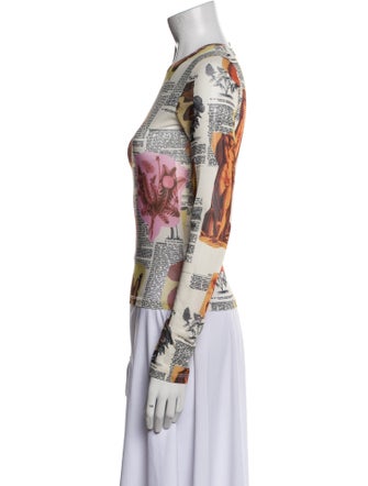 Miaou Printed Crew Neck Top