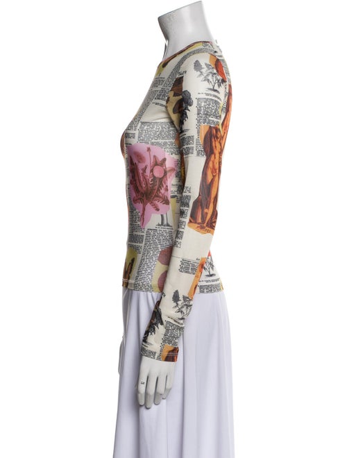 Miaou Printed Crew Neck Top