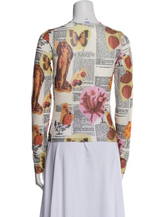 Miaou Printed Crew Neck Top