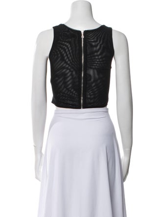 Miaou Square Neckline Sleeveless Crop Top