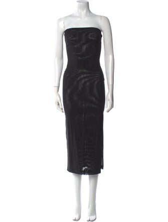 Miaou Strapless Midi Length Dress