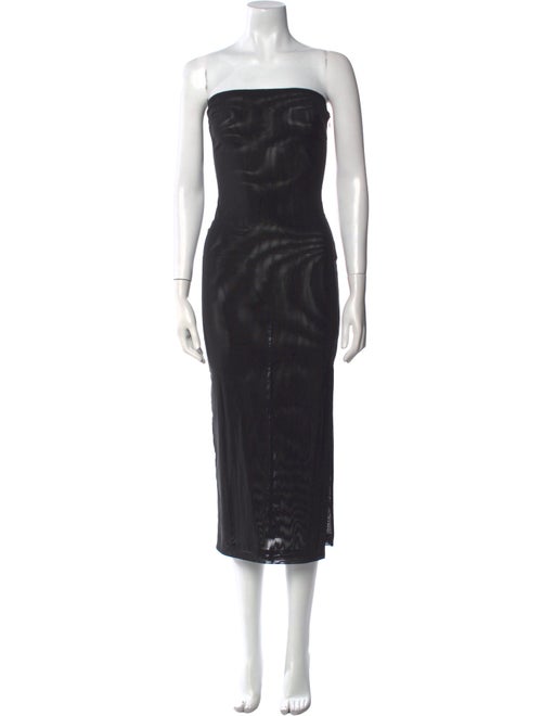 Miaou Strapless Midi Length Dress