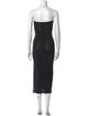 Miaou Strapless Midi Length Dress