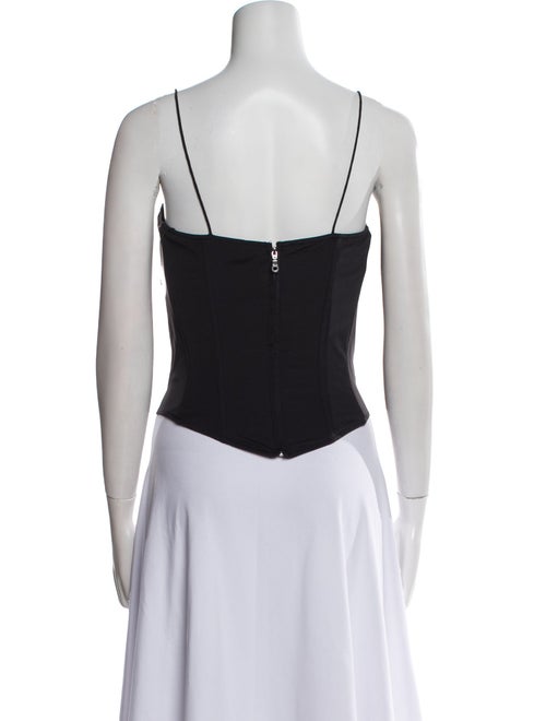 Miaou Square Neckline Sleeveless Crop Top