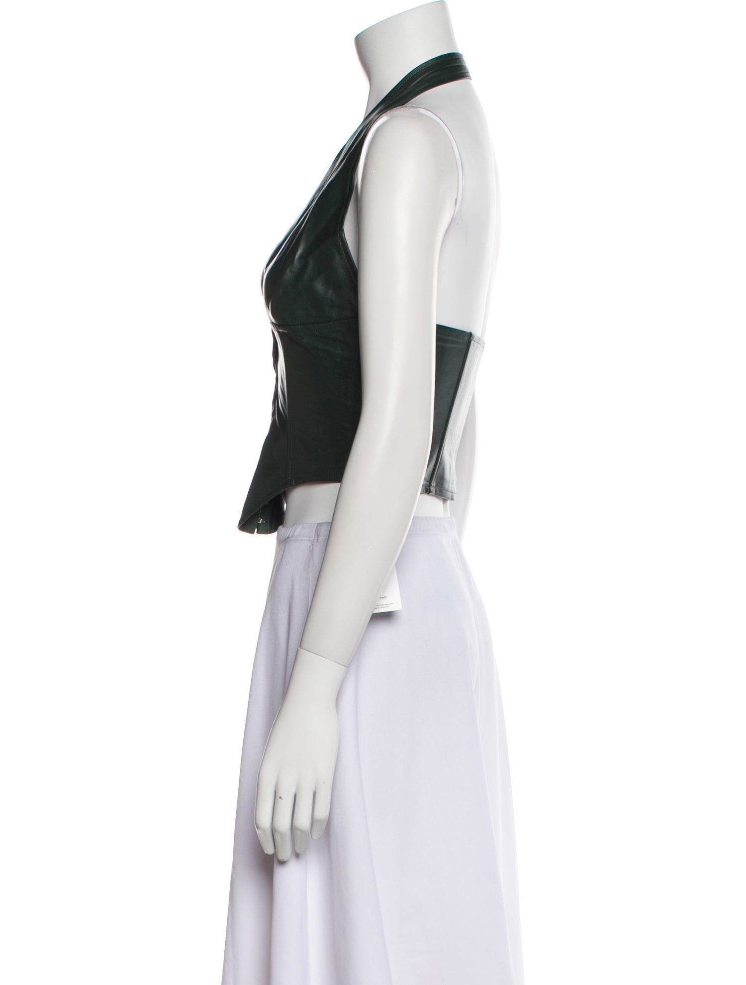 Miaou V-Neck Sleeveless Crop Top
