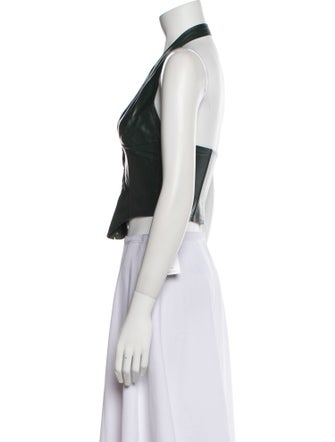Miaou V-Neck Sleeveless Crop Top