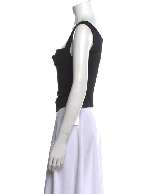 Miaou Square Neckline Sleeveless Crop Top