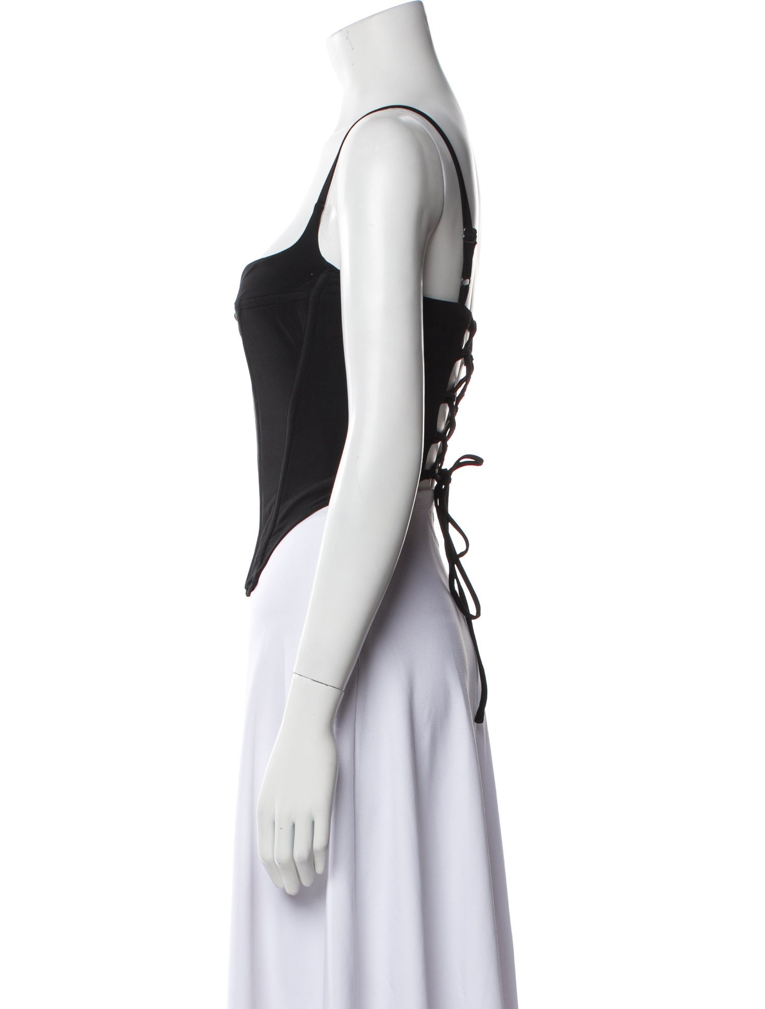 Miaou Square Neckline Sleeveless Crop Top