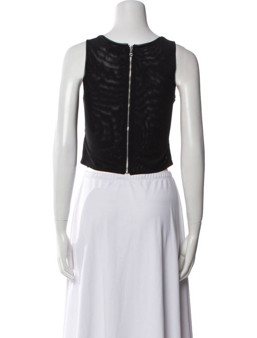 Miaou Square Neckline Sleeveless Crop Top