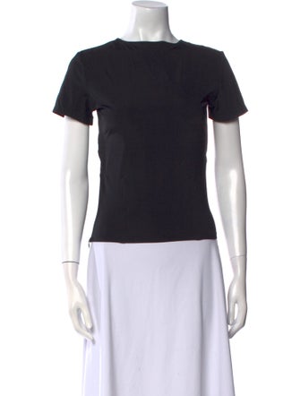 Miaou Scoop Neck Short Sleeve Crop Top