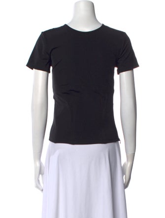 Miaou Scoop Neck Short Sleeve Crop Top